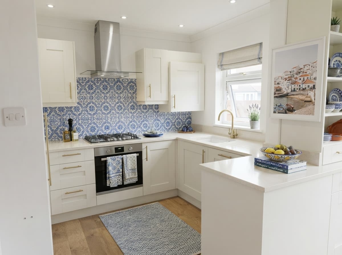 Portuguese Influence Kitchen Makeover - after